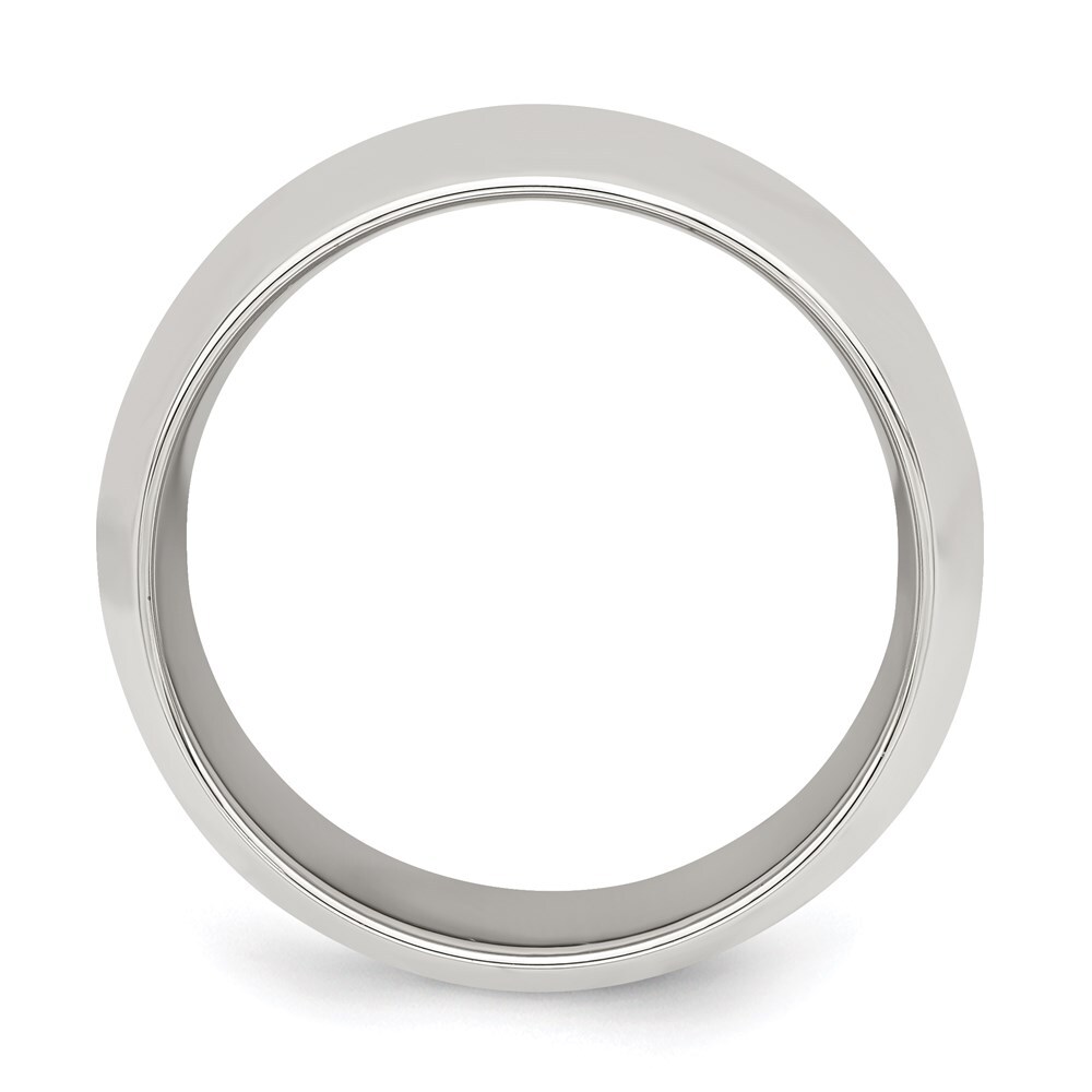 Sterling Silver 10mm Comfort Fit Size 13 Band