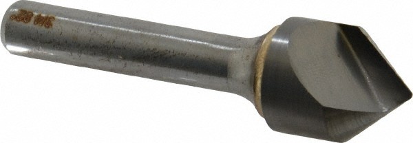 Atrax 3/4" Head Diam, 3/8" Shank, 1 Flute 82? Solid Carbide Countersink Brigh...