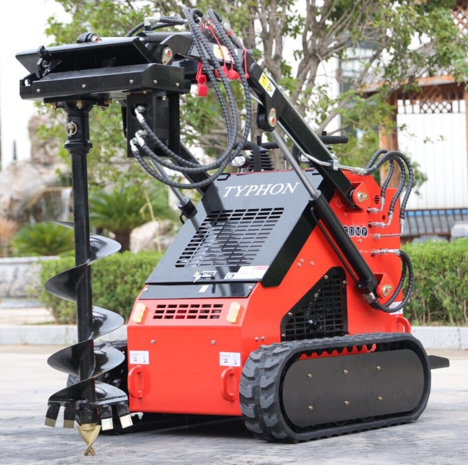 Auger Attachment mini skid steer loader attachments for TYPHON STOMP skidsteer