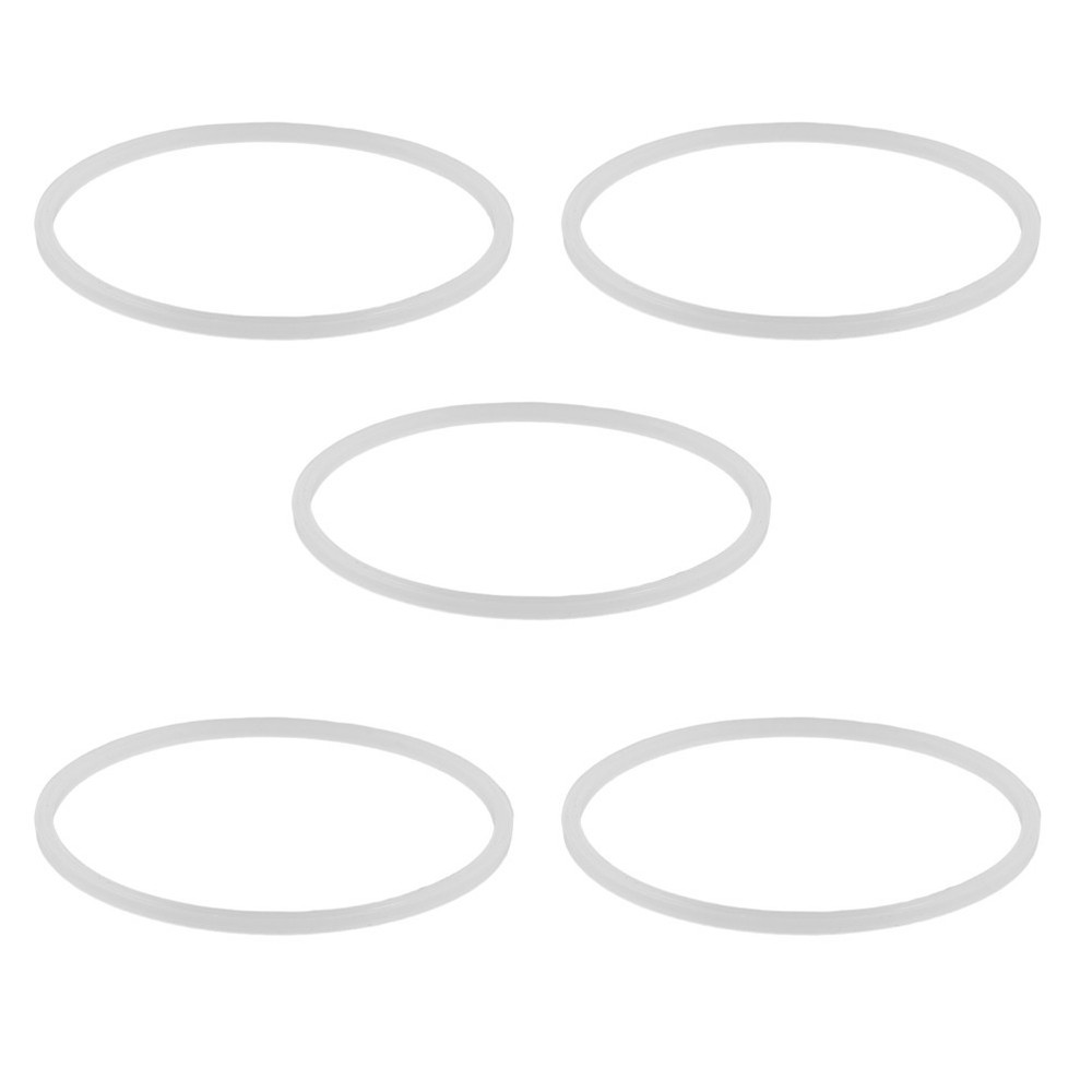 5 Pcs Container Seal Gaskets Replacement Silicone Seals for Lids