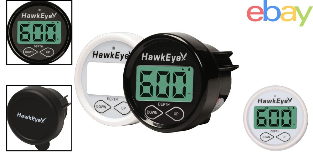 Boat Mount Depth Finder with No Glare LCD Display & Advanced Warning System