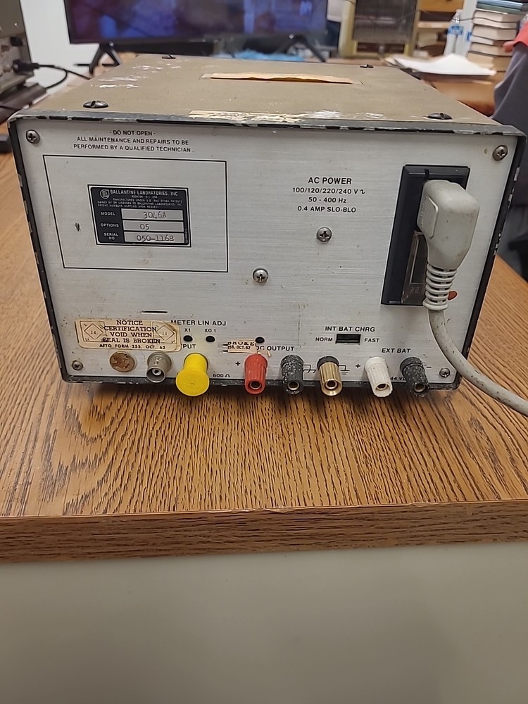 Ballantine AC voltmeter 3046a.