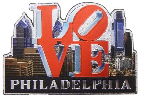 Philadelphia Love Statue Magnet 3.5in