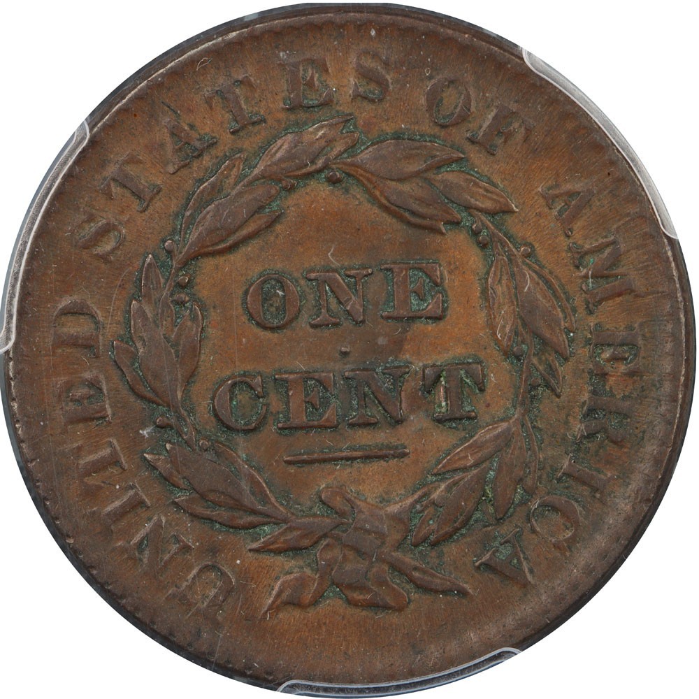 1832 N-2 Coronet Large Cent R3 DWMD Collection PCGS EF45 Medium Letters