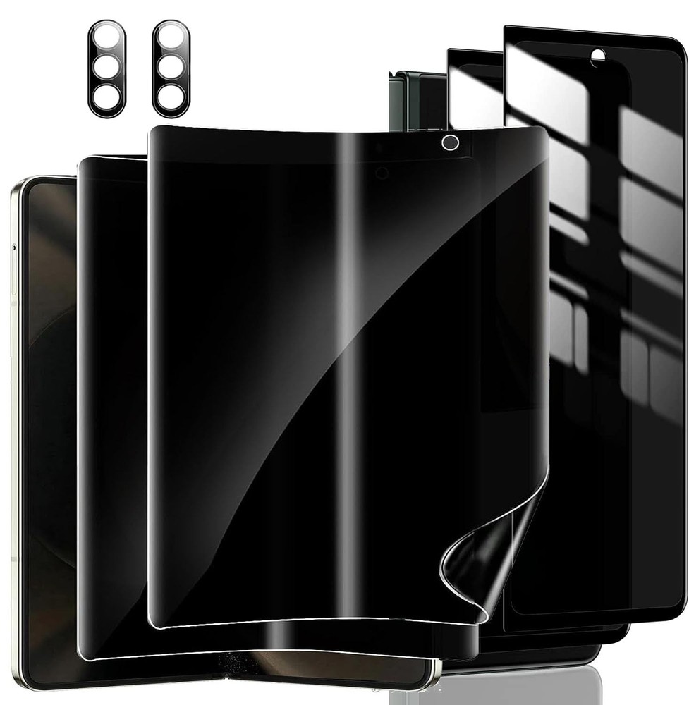 2 Pack Privacy Tempered Glass Screen Protector for Samsung Galaxy Z Fold 7+