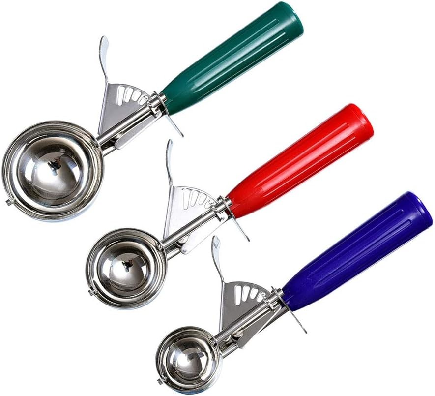 Cookie Scoop With Plastic Handle, Ice Cre Scoop with Trigr, Size