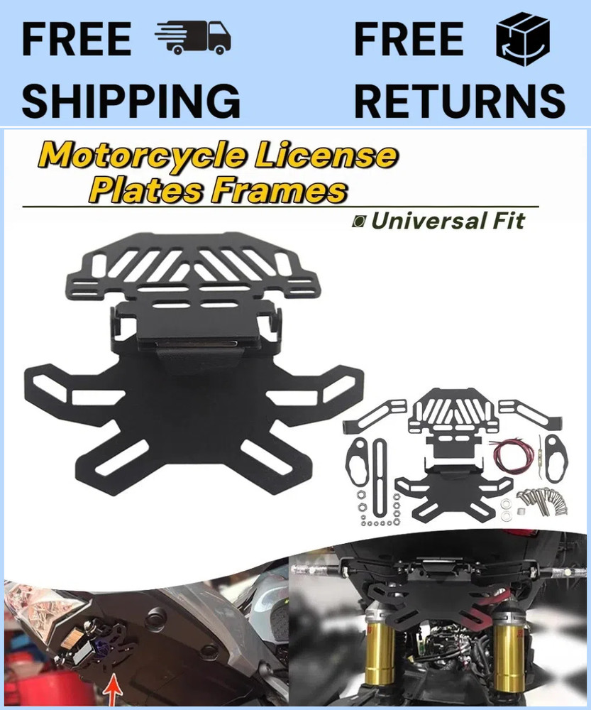 Fender Eliminators License Plate Holder Frames Bracket Mount Holders LED Lights