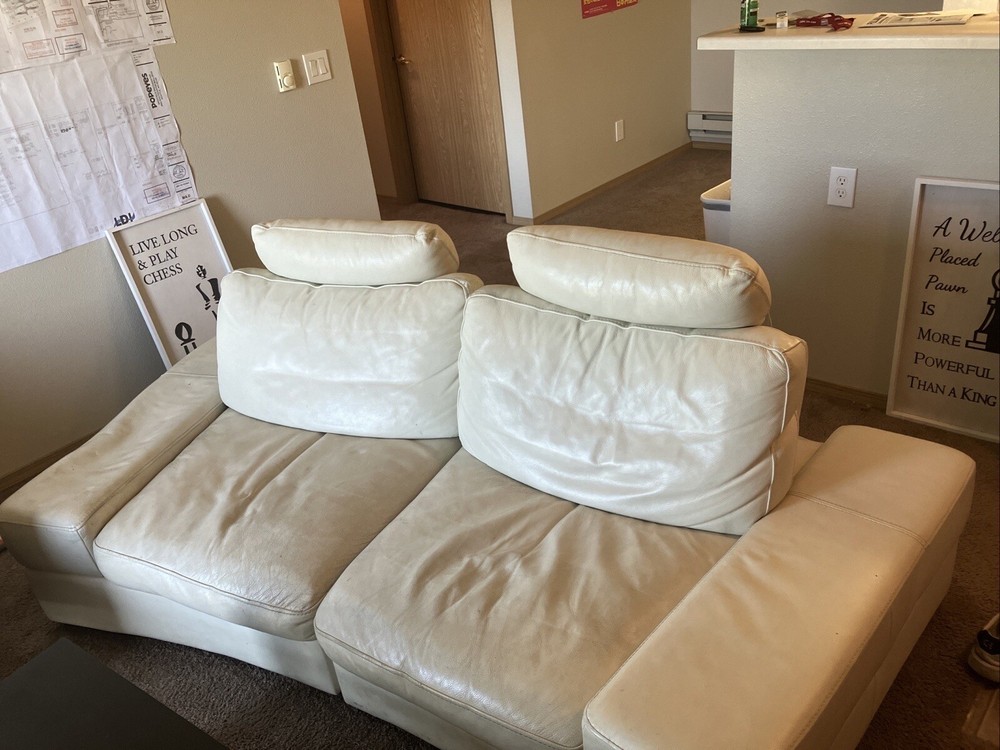 White Leather Couch