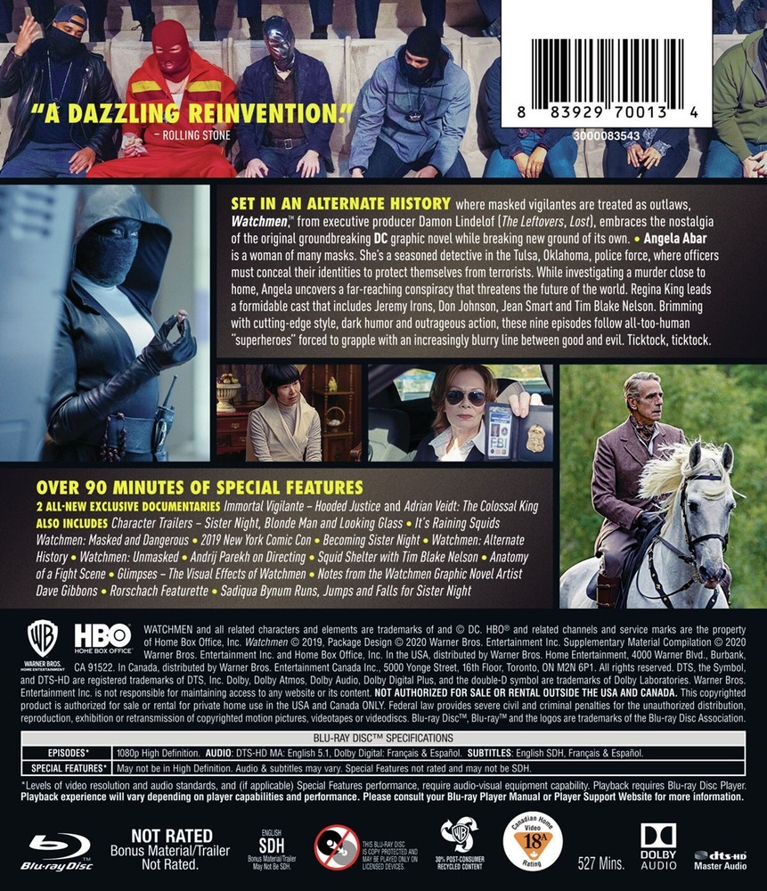 Watchmen Blu-ray Regina King NEW