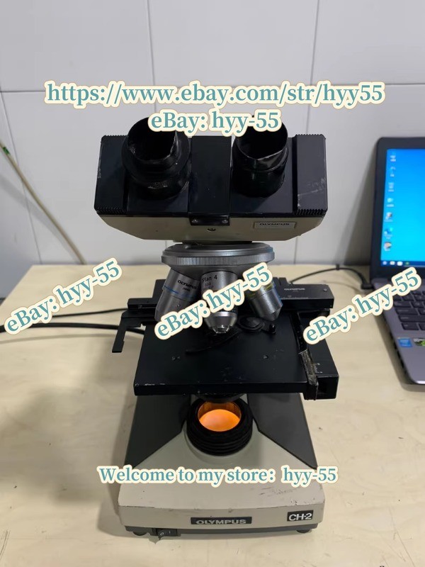 1PCS Olympus CH2 microscope has three lenses, EA40/4/EA10,-/55