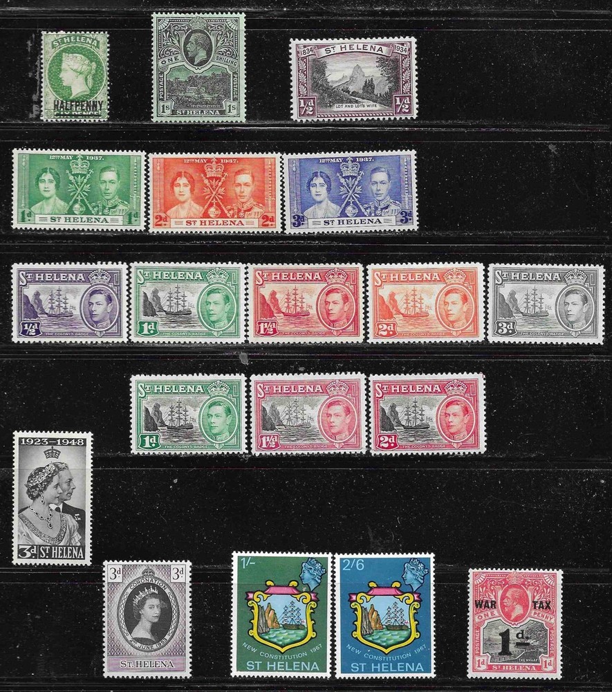 St. Helena sets and singles MH  SCV $33+ - see list