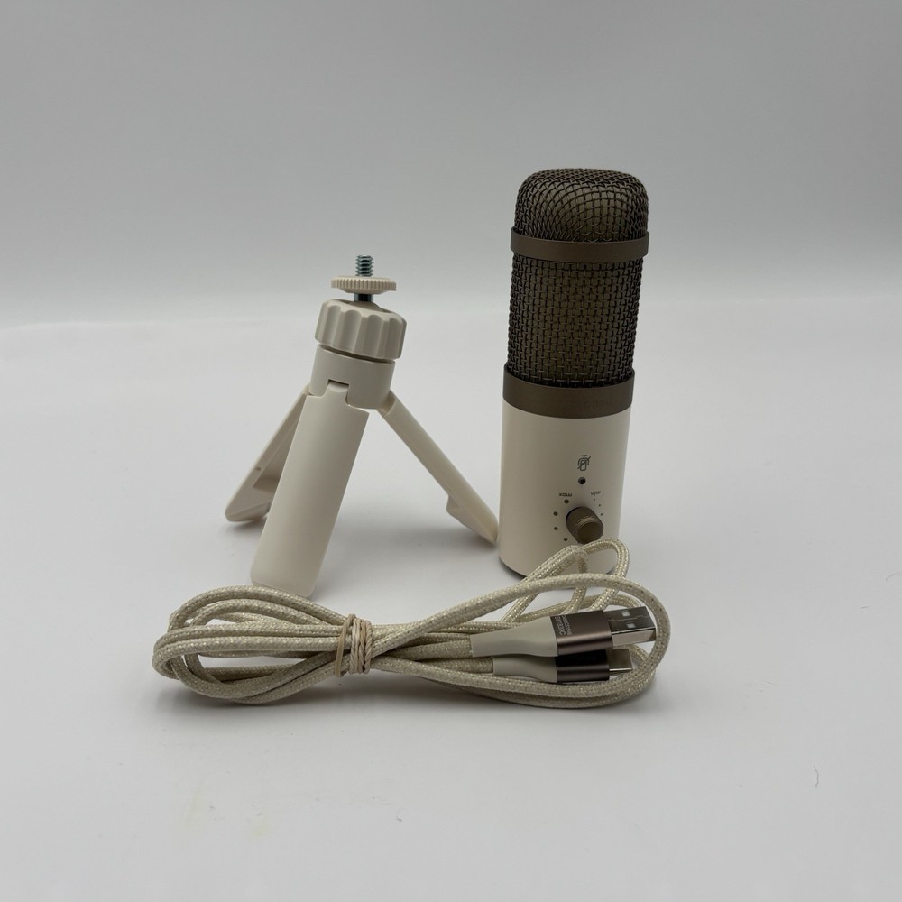 heyday Desktop Microphone - Stone White - Bluetooth - New Open Box - Free Ship