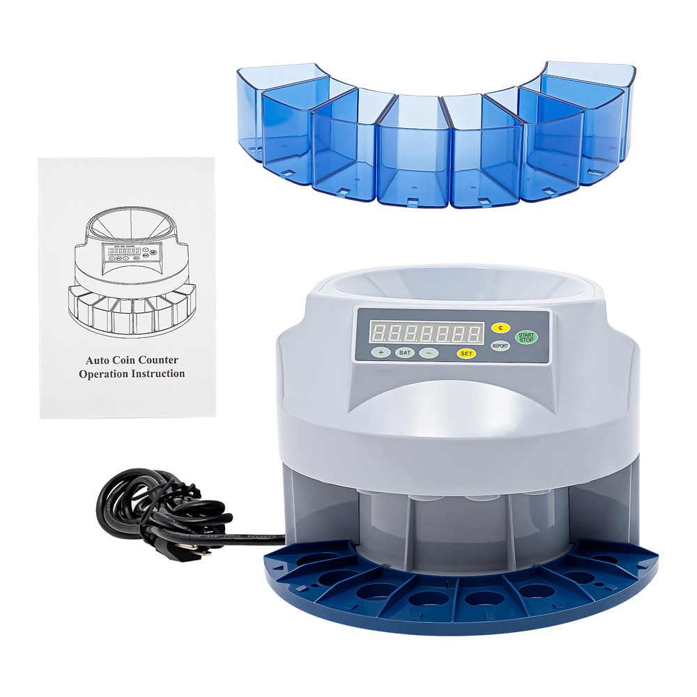 Digital Electronic Automatic Coin Sorter Machine Counter Counting Change Money