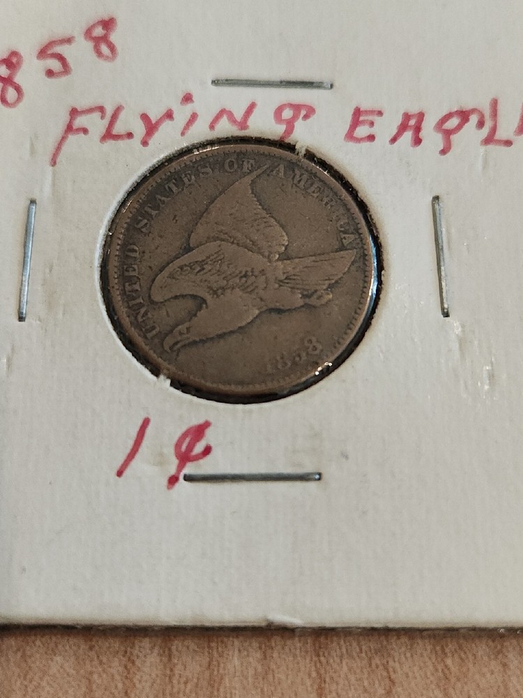 1858 flying eagle cent penny