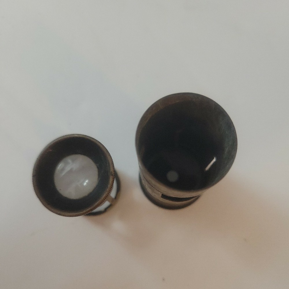 Antique Victorian Brass Pocket Microscope