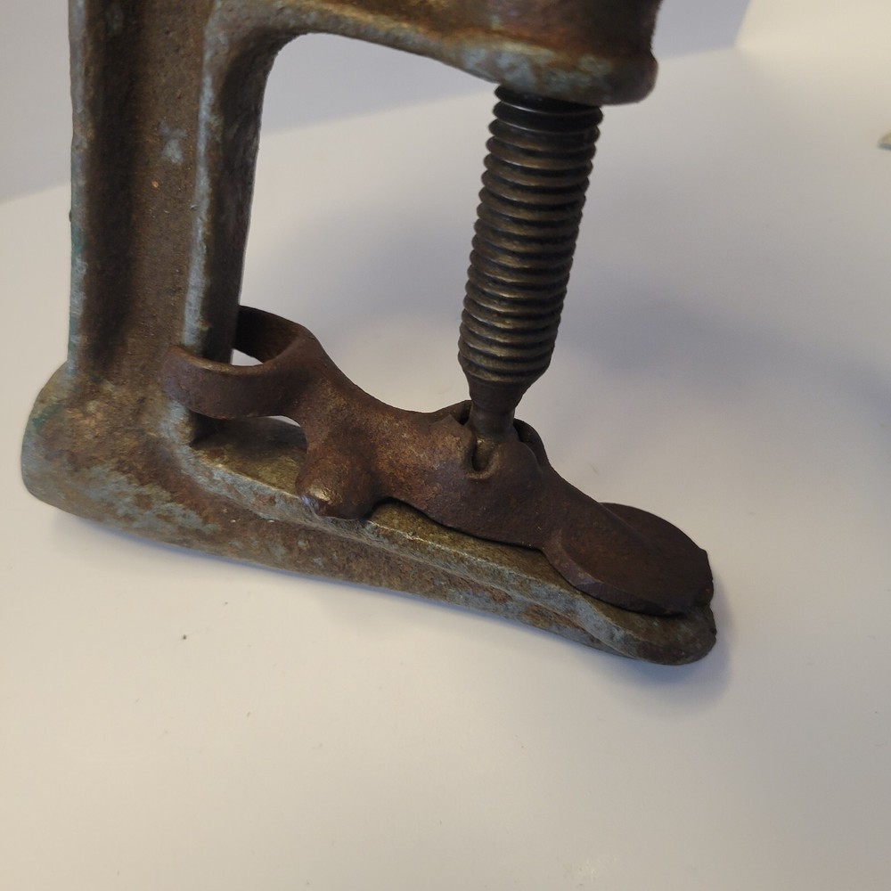Antique Victorian Decorative Cast Iron Clamping Tool 655