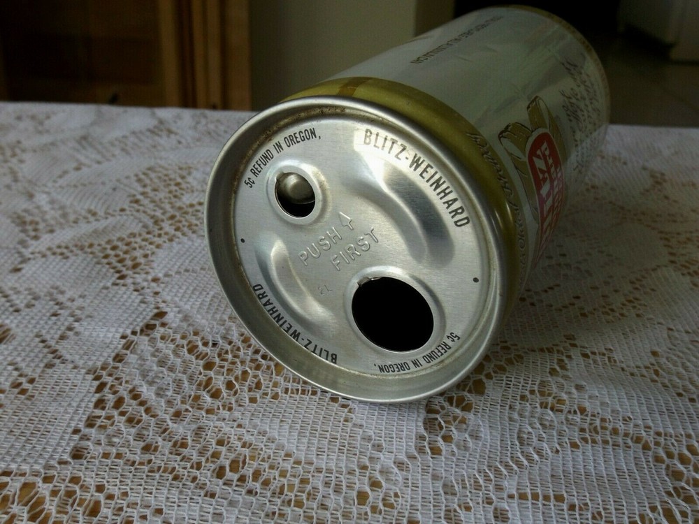 BLITZ WEINHARD BEER CAN * 5 CENT REFUND IN OREGON * BUTTON TOP *