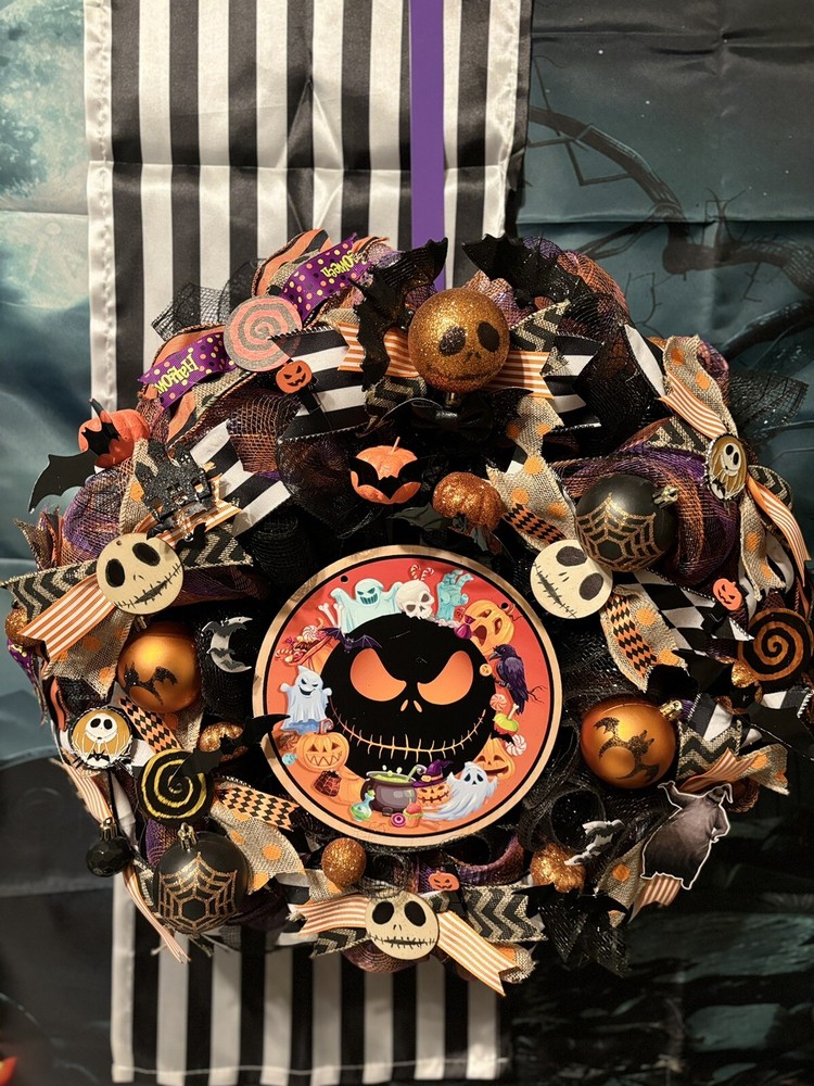 The Nightmare Before Christmas Halloween Wreath