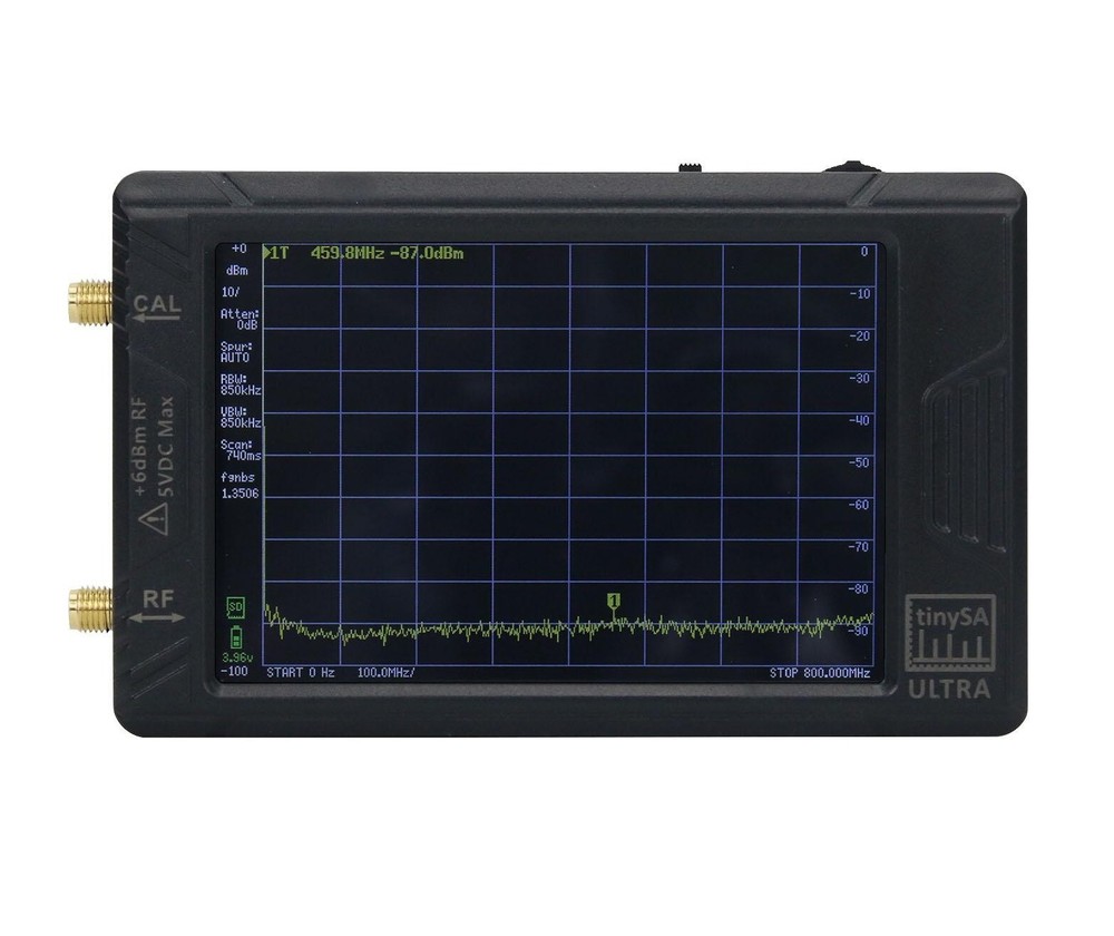 TinySA ULTRA Handheld Portable RF Spectrum Analyzer 4" Screen 100k-5.3GHz