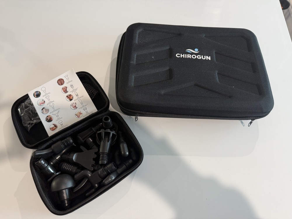 Chirogun Percussion Massage Gun EMPTY CASE BAG and ACCESSORIES ONLY!!