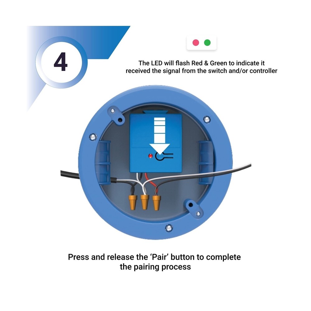 Levven Single-Pole On/Off Wireless Switch and Receiver Kit - Decorator-Style ...