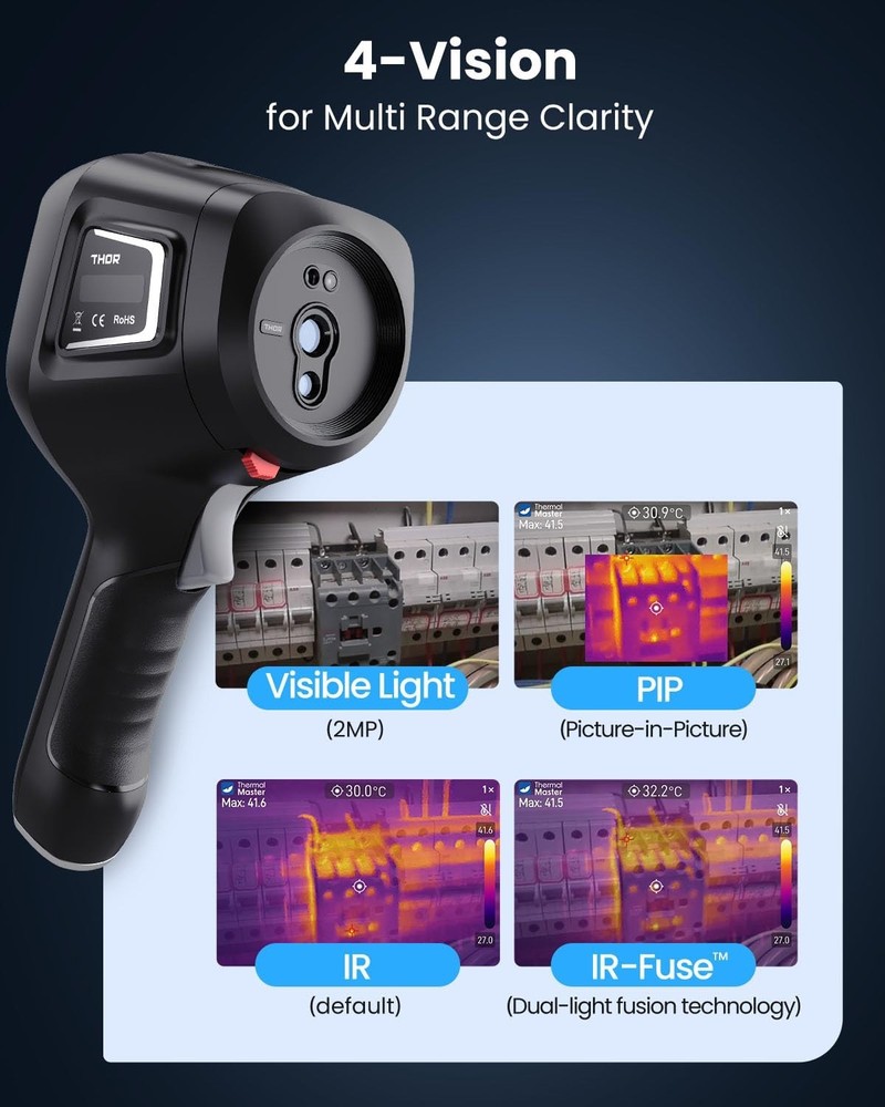 Robust Thermal Imager with 32GB Storage & Wireless Connectivity for Inspections