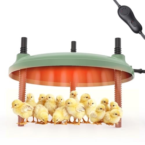 Brooder Heater for Chicks,12inch Metal Heating Plate, Adjustable Height &