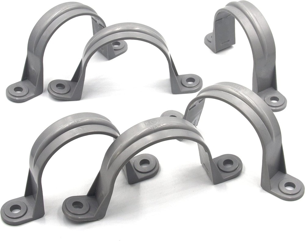 6pcs PVC Pipe Conduit Strap 2 Inch Clamp for Cables, Listed, Durable