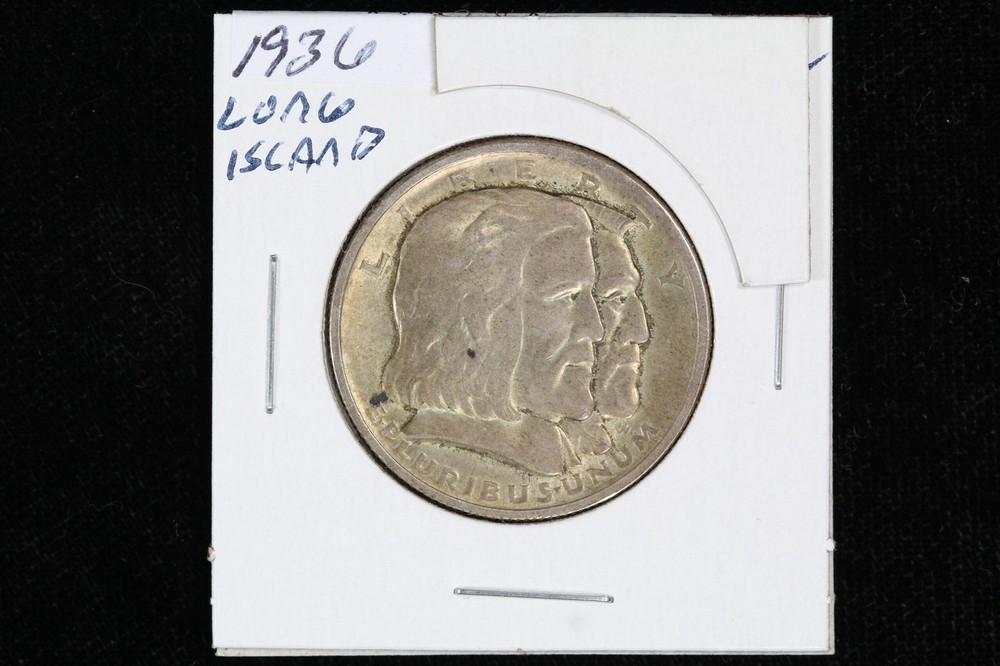 1936 Long Island Tercentenary Commemorative Half Dollar 3Q96