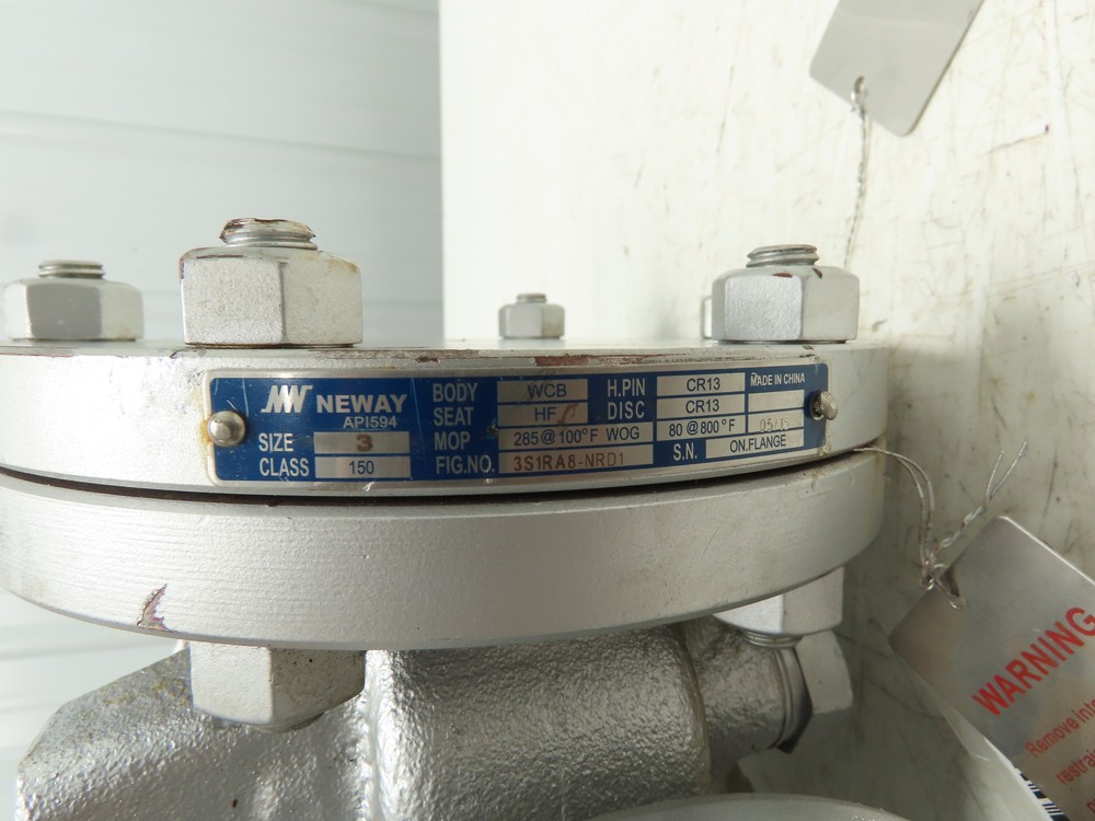 Neway API594 Swing Check Valve 3" Flanged RF WCB Steel Class 150