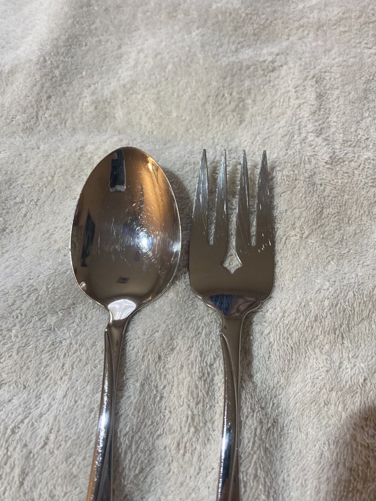 Oneida USA Stainless Server Set Fork & Spoon