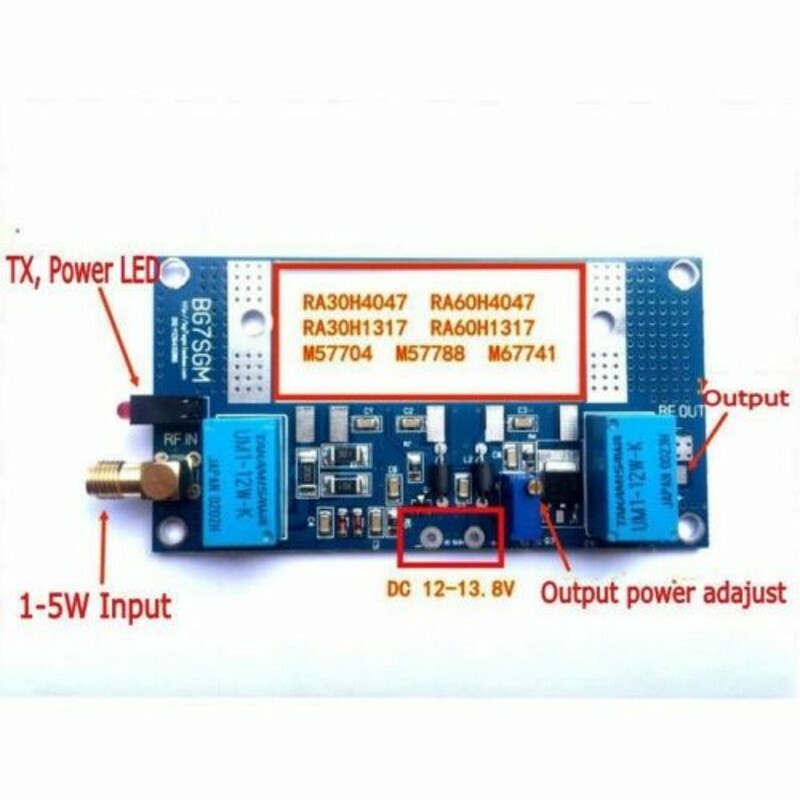 Radio RF Power Amplifier Board Transceiver conversion for Walkie-talkie Ham