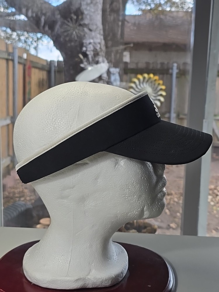 Adidas Black & White Climalite Visor Hat Headband