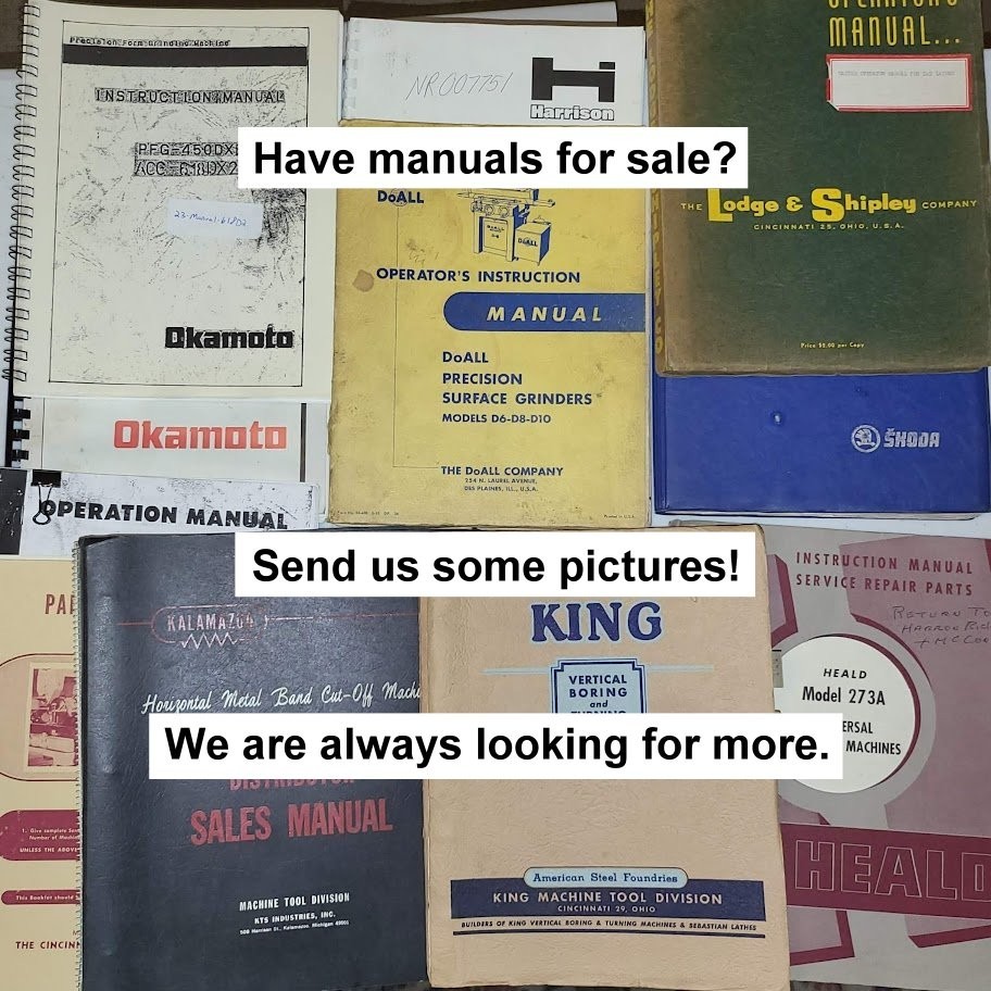 Cincinnati Cinel 60 Horizontal Milling Machine Operator Instructions Manual 1607