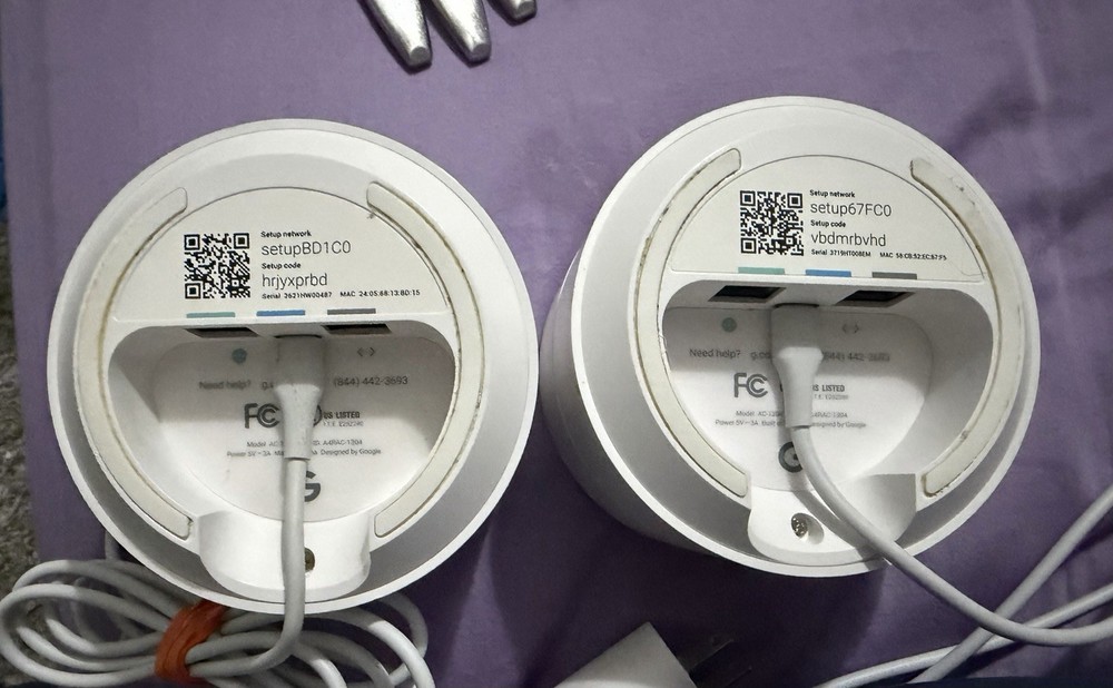 Google Mesh WiFi Router and Point, 2-Pack, White