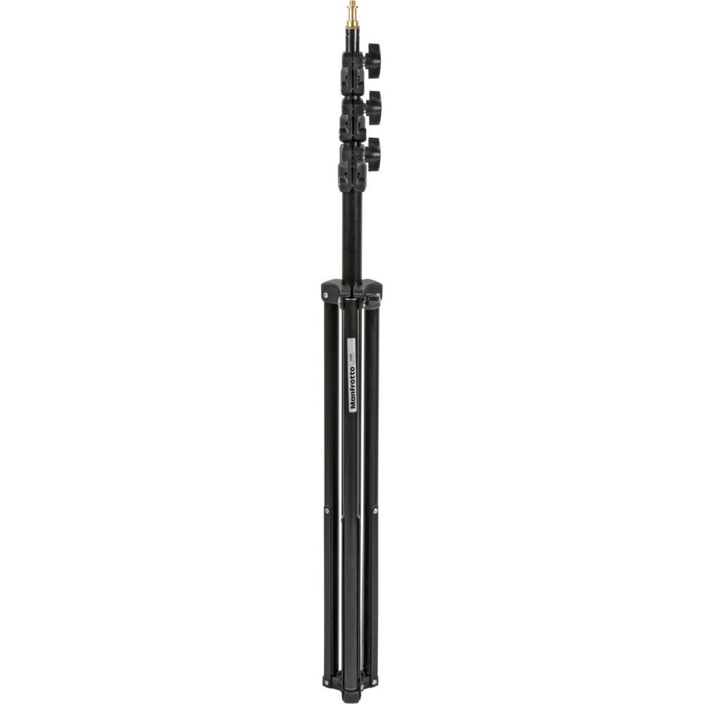 Manfrotto 11' Basic Lightstand, 5/8 Stud with 1/4"x20 Tip, Black. (#368B)