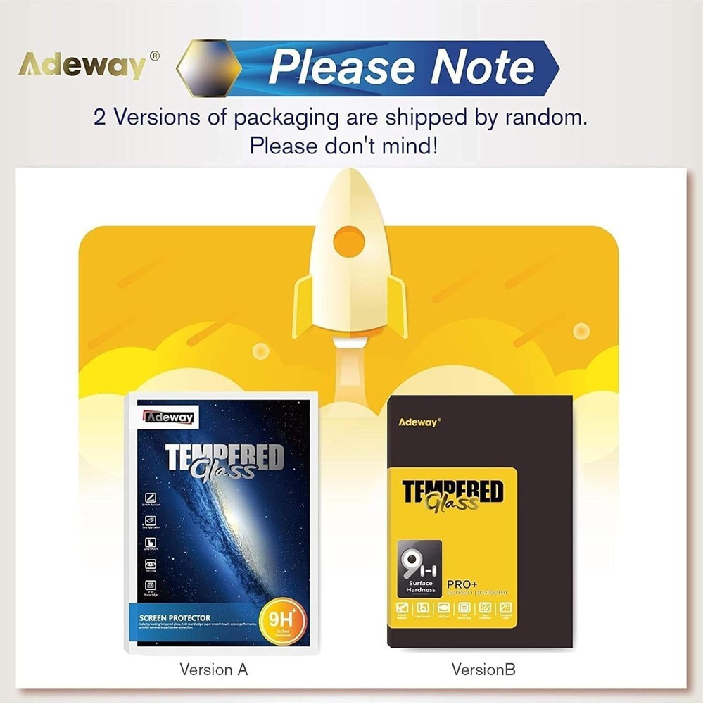 Adeway Microsoft Surface Pro 7 / Pro 7 Plus Screen Protector, Precise cutouts/Te