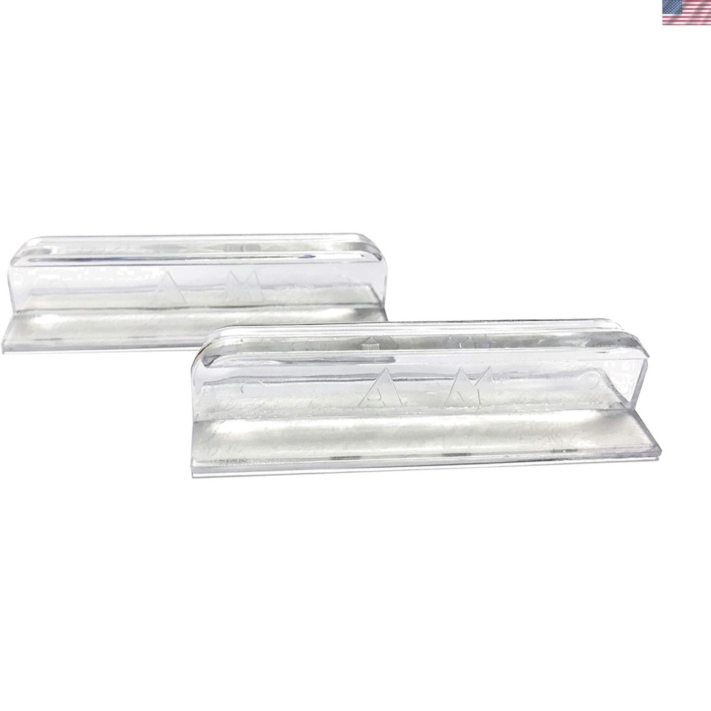 Clear Rectangular Glass Canopy Handles - Lightweight 2 Pack for Aquariums
