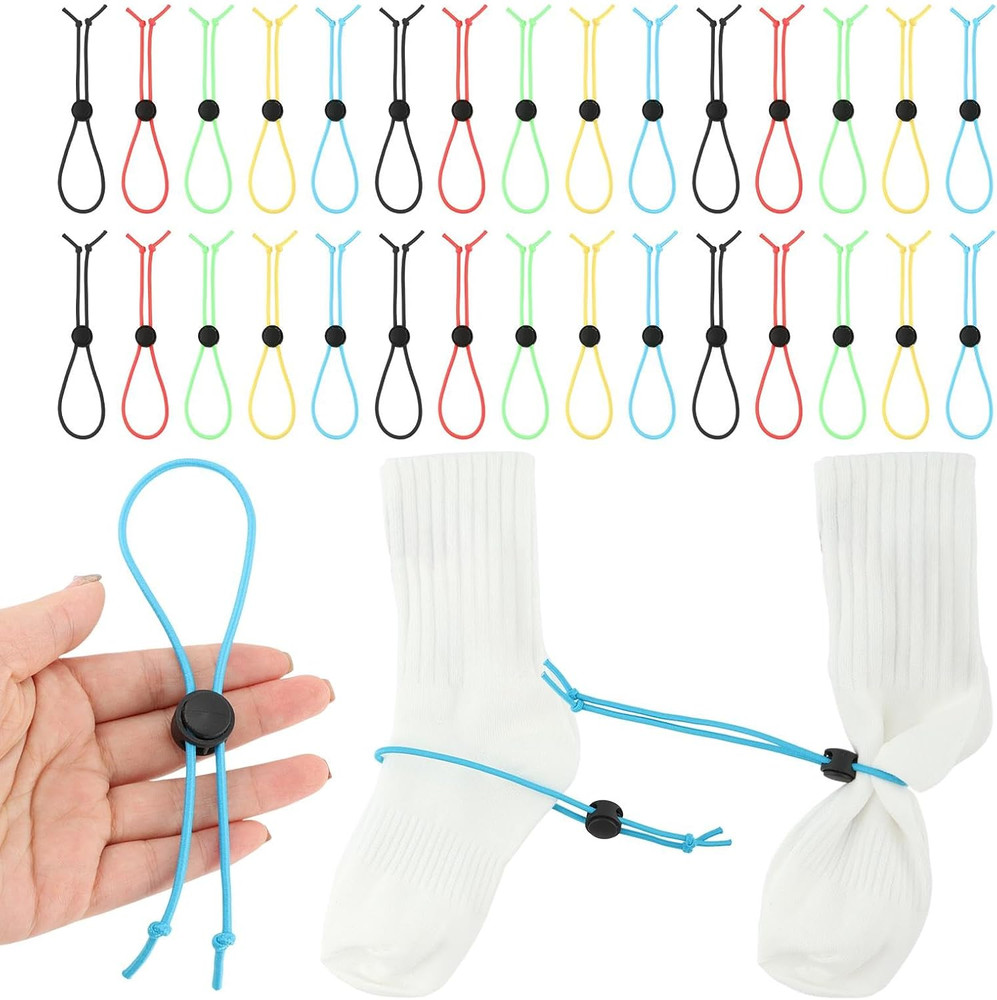 Sock Clips for Laundry - 30 Pack Sock Holder and Organizer for Washing Machine