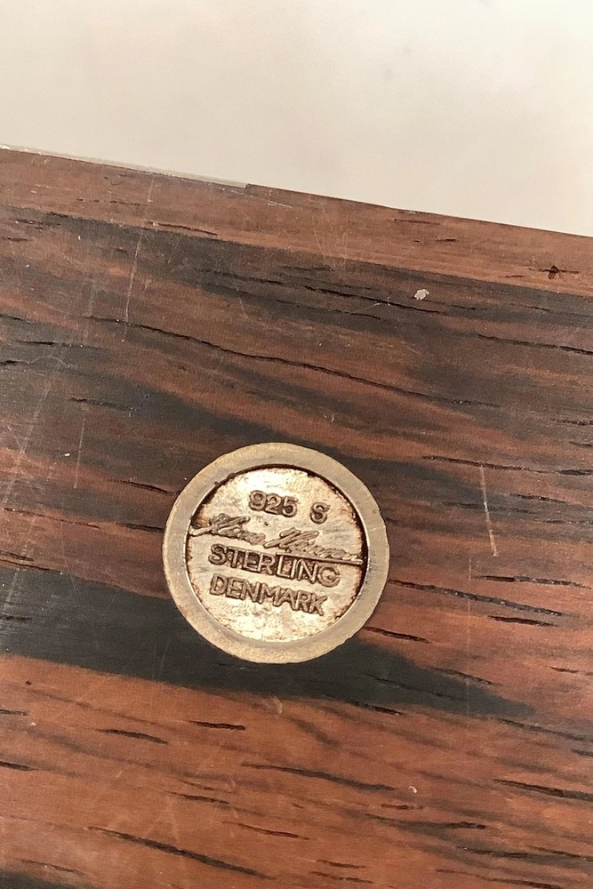 Hans Hansen Sterling Silver and Wood Box