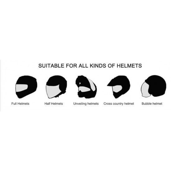 Protective Hair For Motorcycle Helmet Black