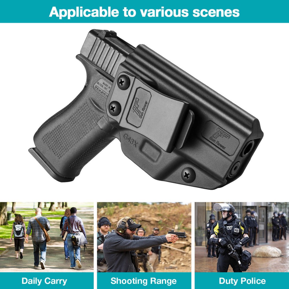 Holster fits Glock 43 / 43X - IWB Polymer