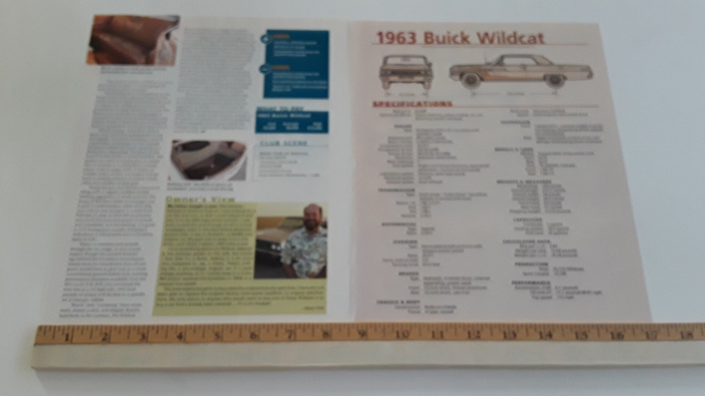 1963 BUICK WILDCAT ORIGINAL 2006 ARTICLE