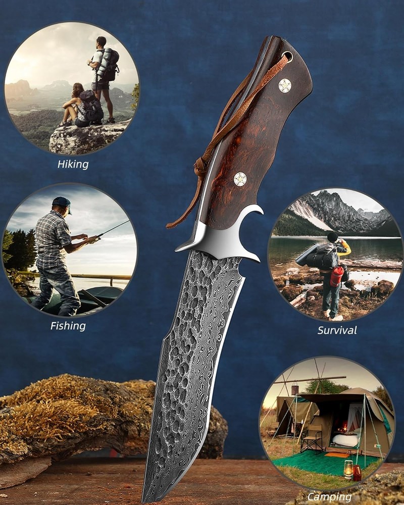 EDC Fixed Blade Camping Survival Bushcraft Knife
