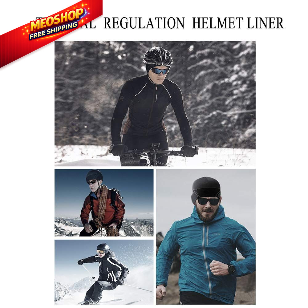 3 Pack Cooling Skull Cap Helmet Liner Sweat Medium, Black,royal Blue,grey