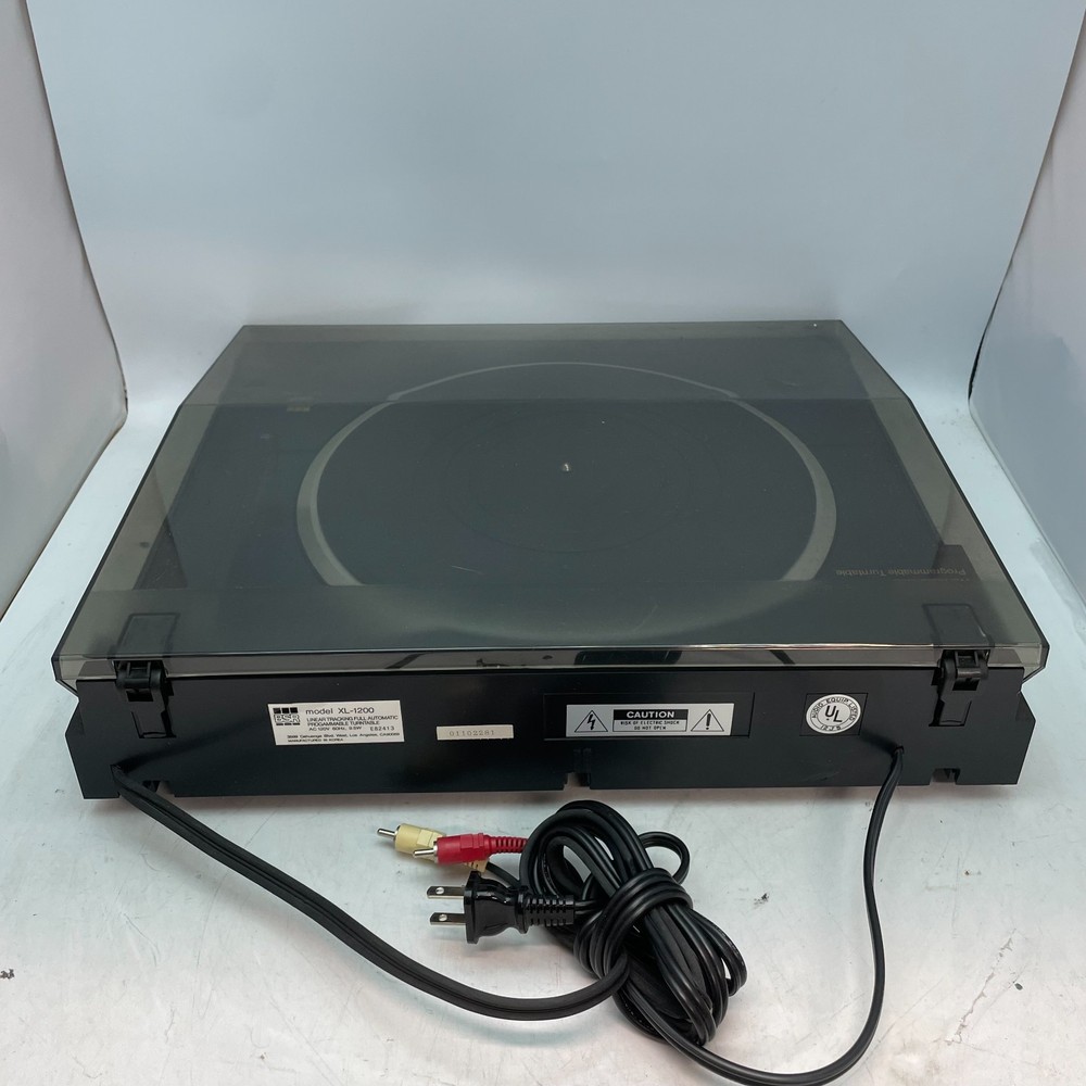 BSR XL-1200 Linear Tracking Belt-Driven Automatic Turntable TESTED WORKS GREAT