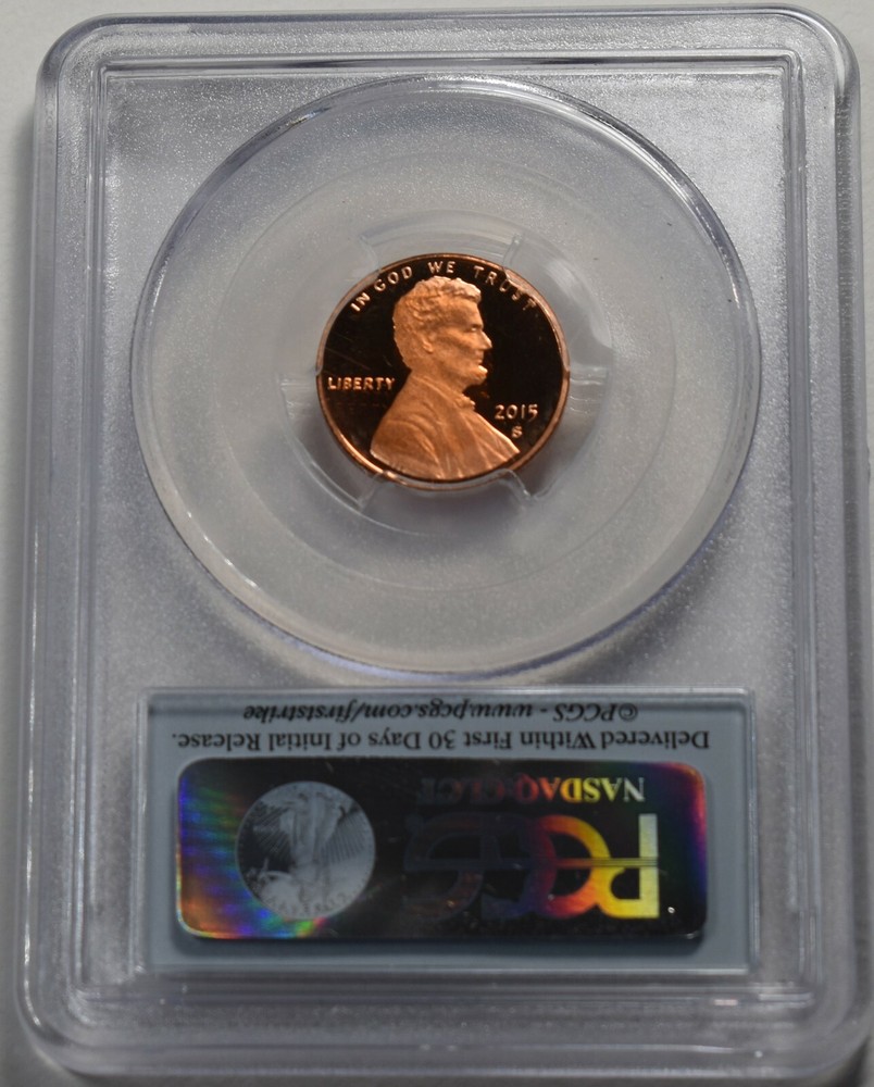 2015-S Proof Lincoln Cent Shield PCGS PR70RD DCAM FIRST STRIKE