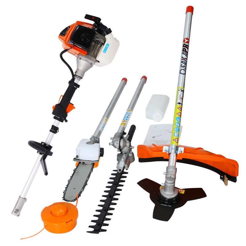 4 in 1 Multi-Functional Trimming Tool ，63CC 2-Cycle Garden Tool System with Gas