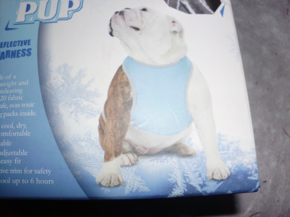 COOL PUP Reflective Harness, Blue, Medium, NEW