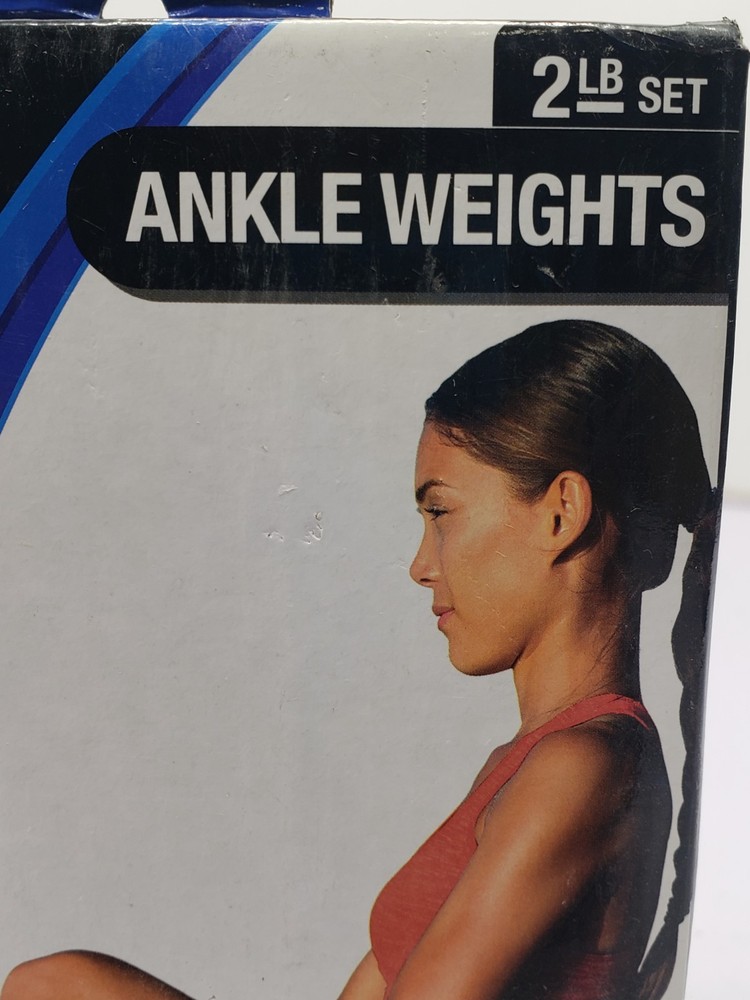 Pro Strength 2 lbs Ankle Weight Set Soft & Durable Secure Closure Adjustable
